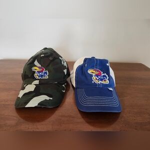 2 KU Jayhawks Hats